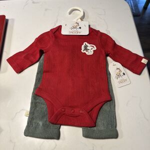 Brand New Little Snoopy Newborn Christmas Holiday Outfit NB